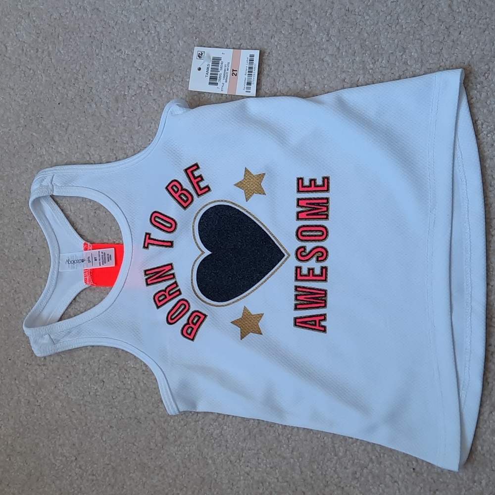 3 for $30. Born to be awesome racerback tanktop